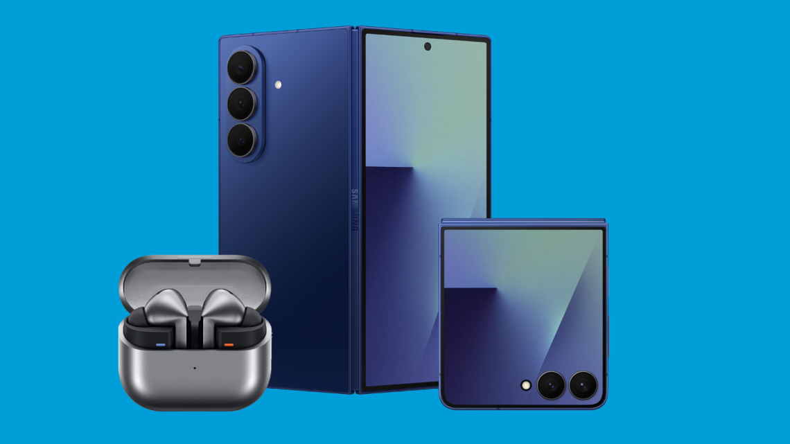 Modal - Samsung Galaxy Buds3 Pro Discount - Z Series Image of the Samsung Galaxy Z Fold7 and Z Flip7 smartphones with the Galaxy Buds3 Pro headphones