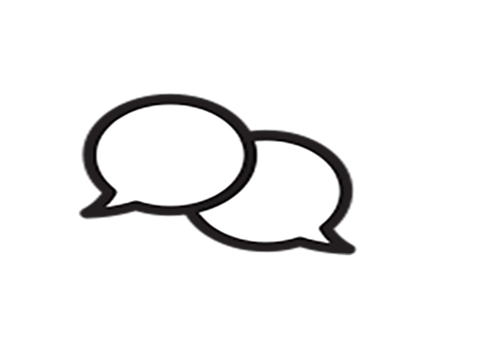 Icon of two speech bubbles
