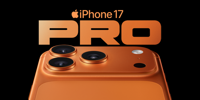 Image of the iPhone 17 Pro smartphone and the iPhone 17 Pro logo
